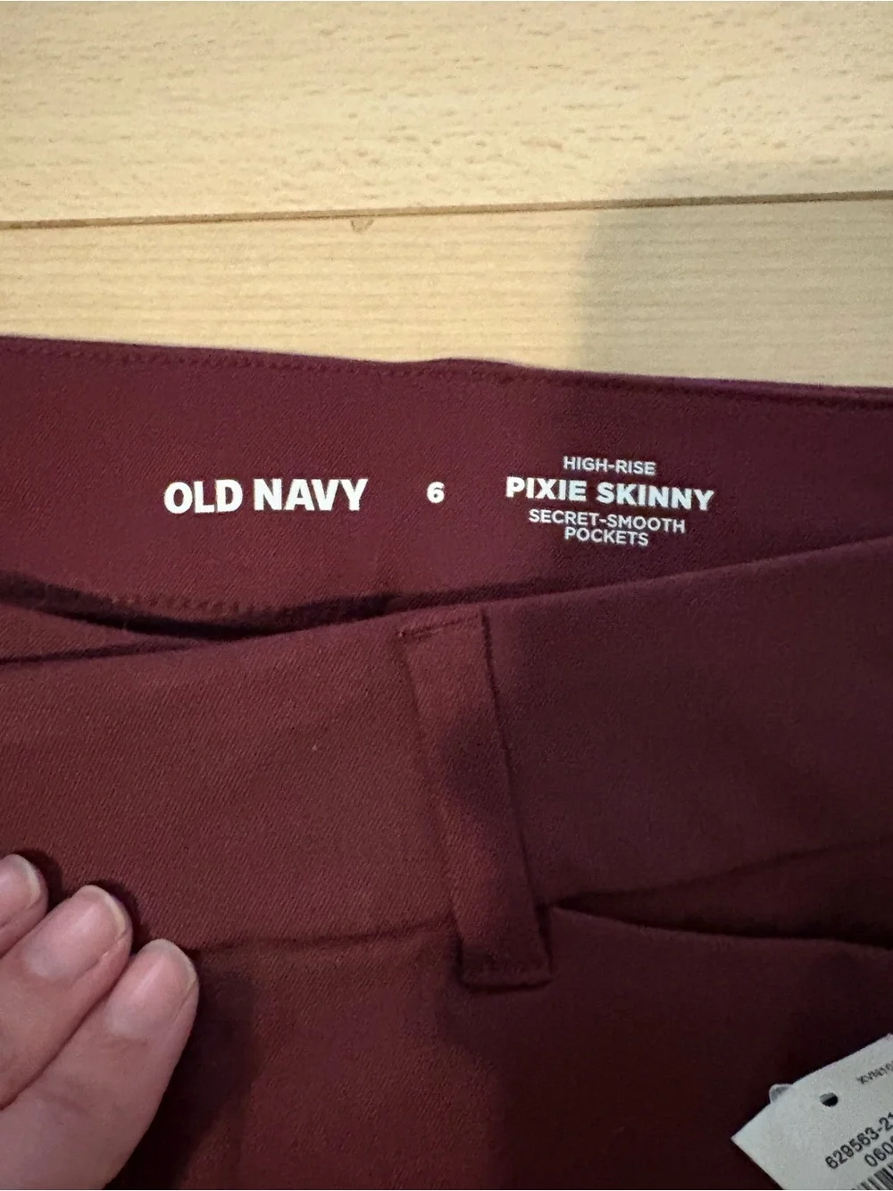 Old Navy Burgundy Skinny Pixie Pants-Full Length